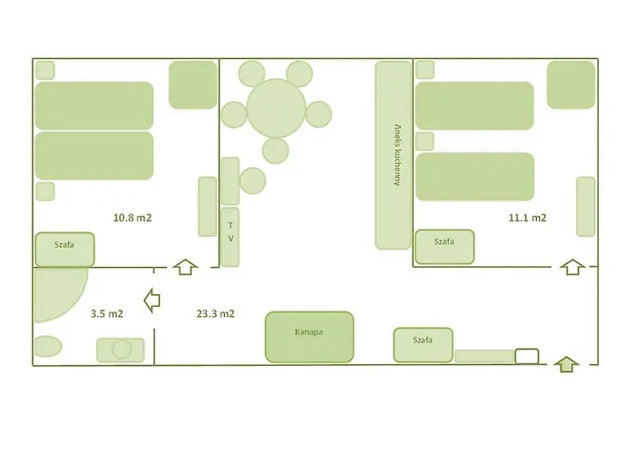 Poduszka Zielony Dom